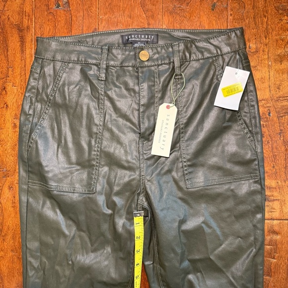 NWT Women Sanctuary Standard Surplus Hayden Coated Ankle Olive Green size 31 - Picture 13 of 16
